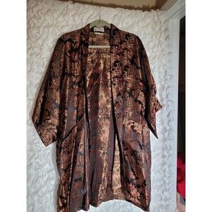 Vintage Solz Squirrel Jacquard Robe Solz Squirrel Multi Color Theme Print Siz XL